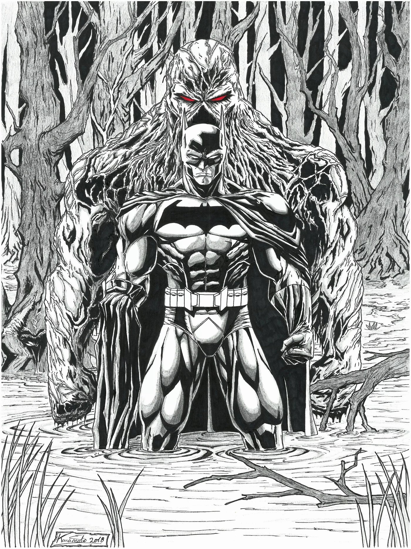 DC - Batman y la Cosa del Pantano - DinA3