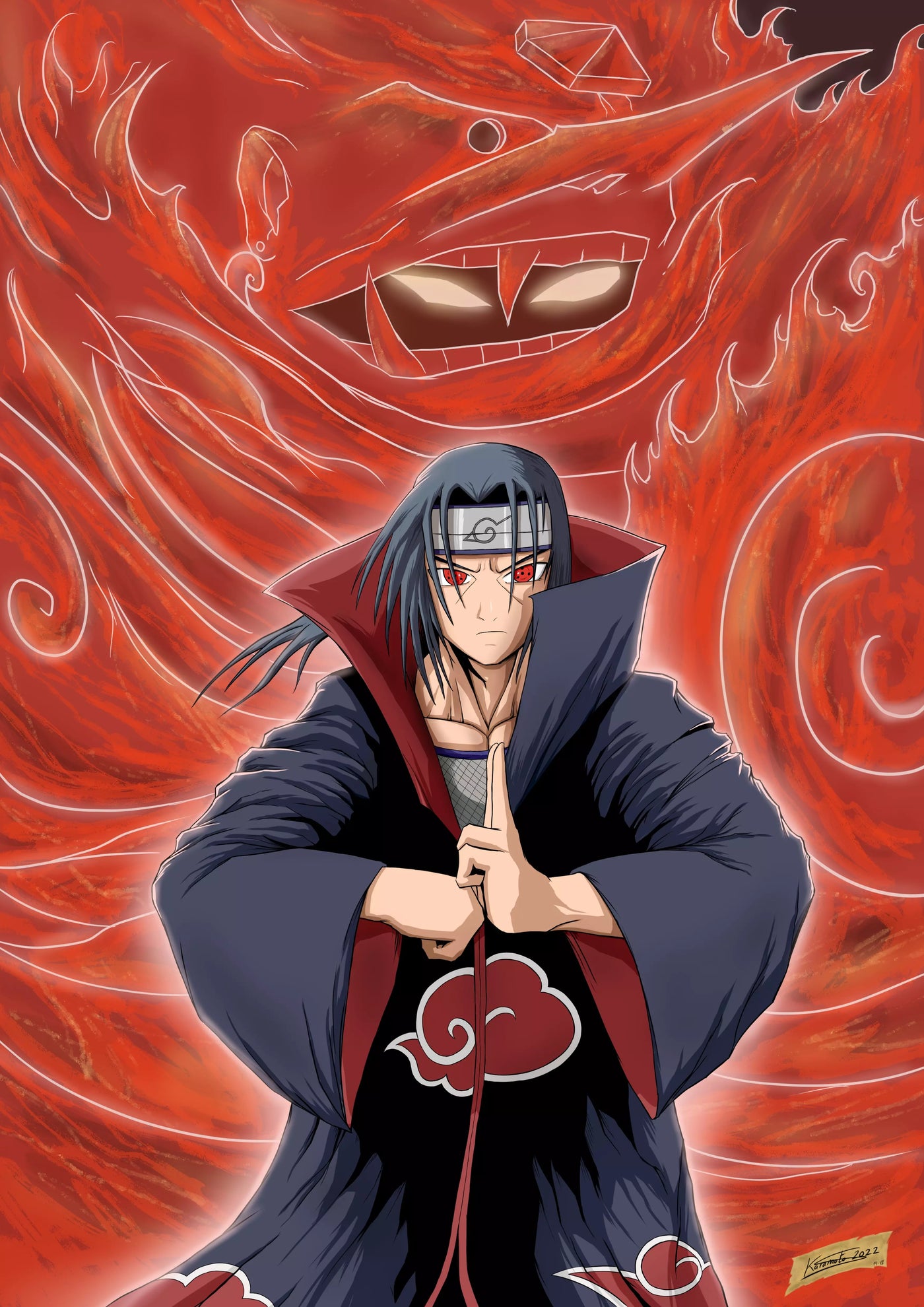 Naruto - Itachi Uchiha Susano - DinA3